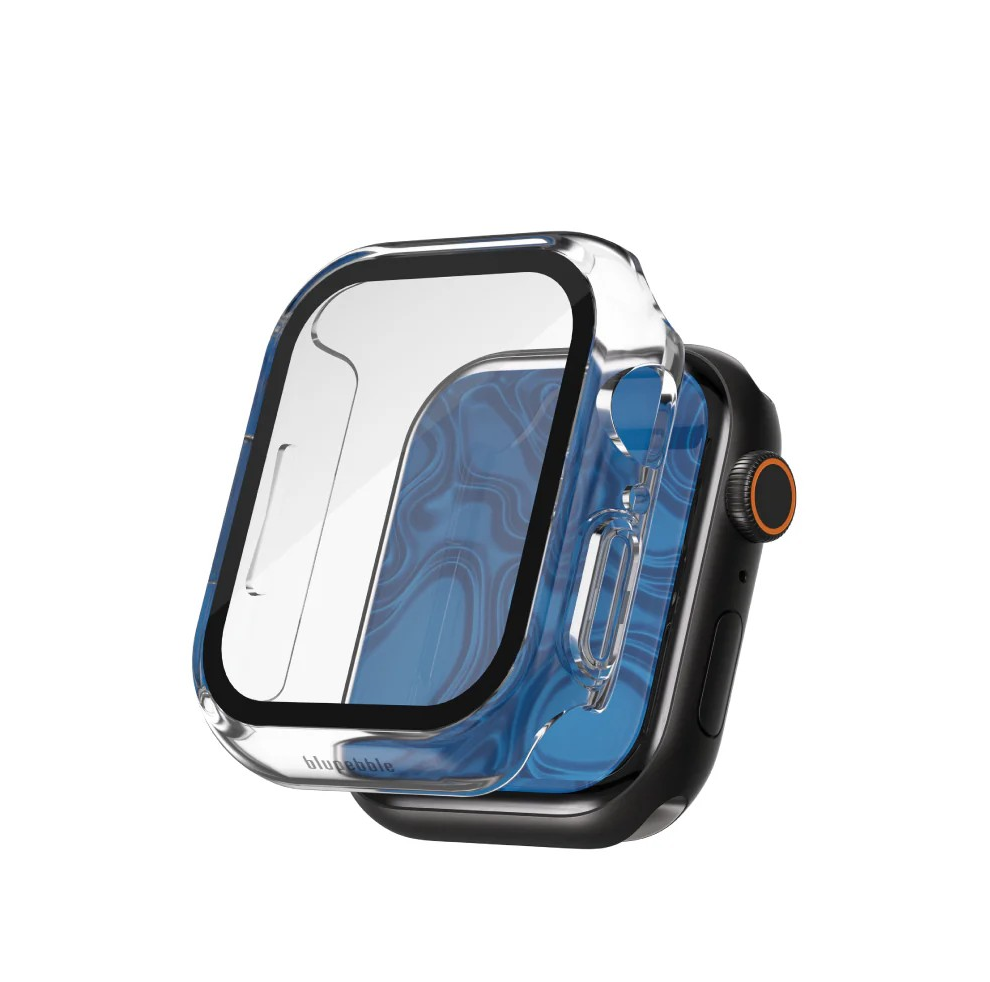 BLUPEBBLE ROCK SHIELD SLIM ARMOUR WITH GLASS SHIELD APPLE WATCH 44/45MMBLACK BP-ARMOURSP45-BK