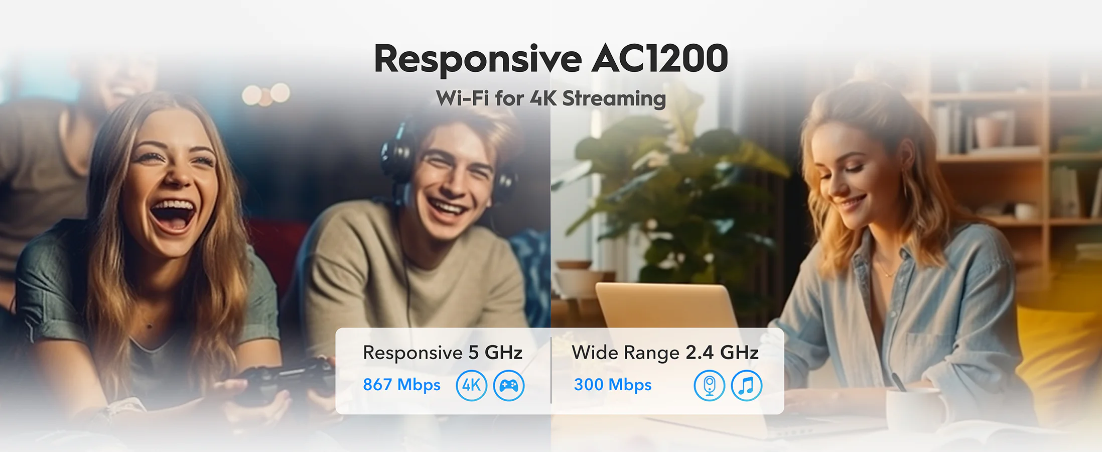 CUDY AC 1200 GIGABIT DUAL BAND MESH WIFI ROUTER WR1300S thumbnail 3
