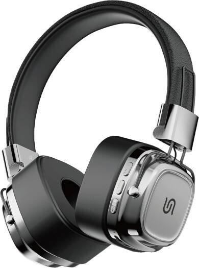 PORODO SOUNDTECH VINTAGE WIRELESS ENC HEADPHONE BLACK SILVER PD-STWLEP037-BKSL