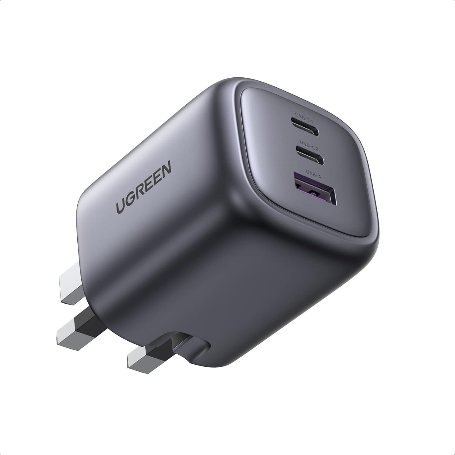 UGREEN NEXODE 3-PORT PD GAN FAST CHARGER 65W BLACK CD306