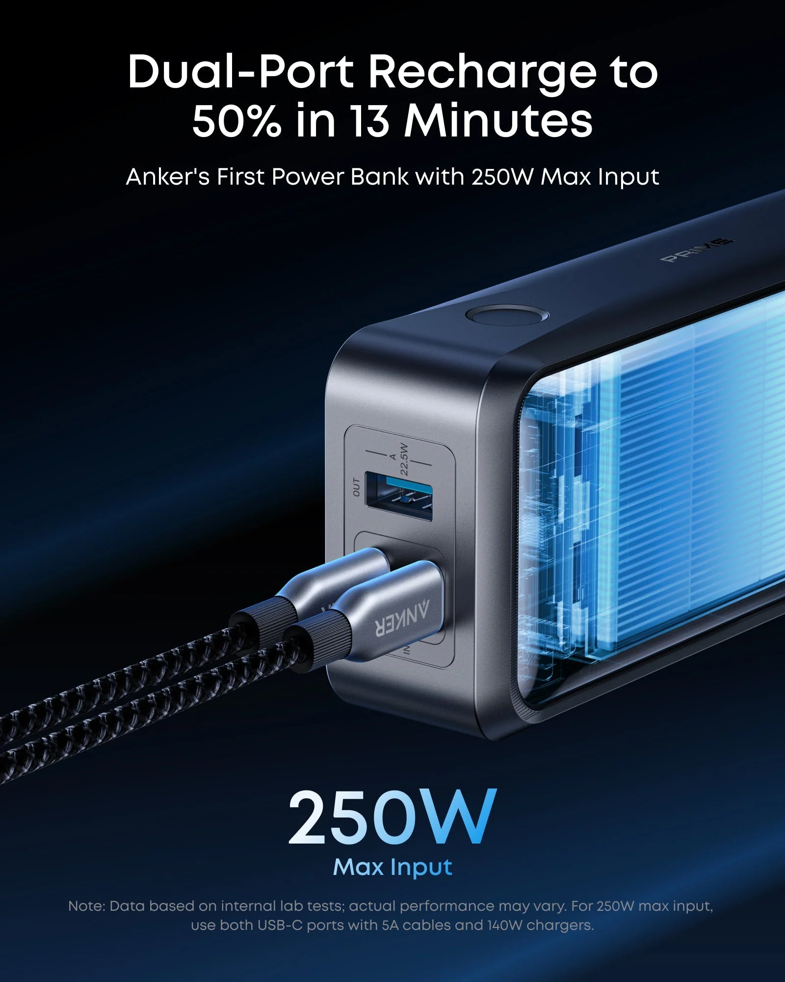 ANKER PRIME POWER BANK 26K 300W BLACK A110AH11 thumbnail 4