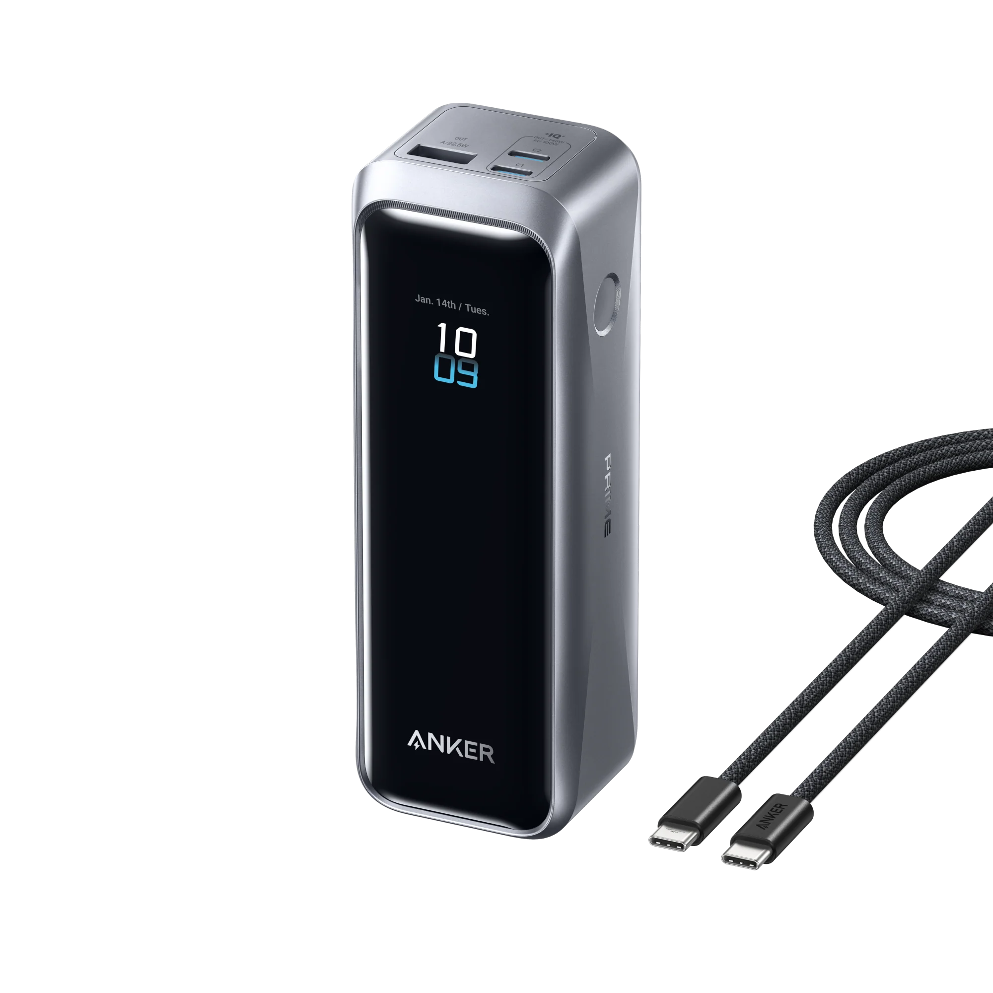 ANKER PRIME ULTRA FAST CHARGING GRAB AND GO POWER BANK 20K 220W BLACK A110BH11
