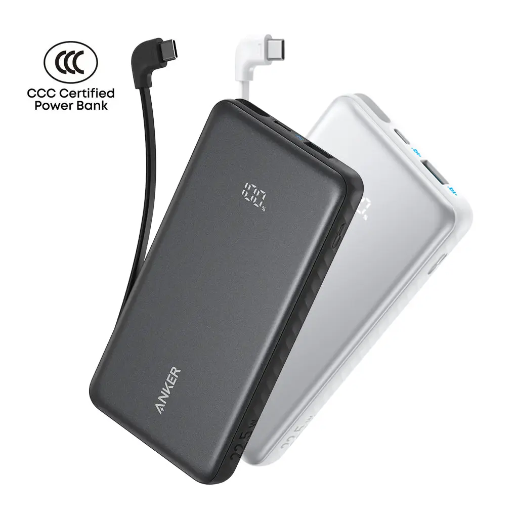 ANKER ZOLO POWER BANK 20000MAH BUILT IN USB-C CABLE BLACK A110EH11 thumbnail 6