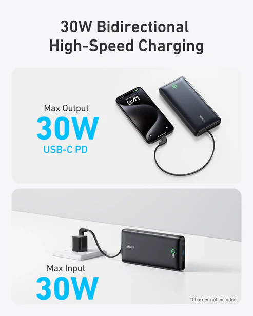 ANKER NANO POWER BANK 20000MAH BLACK A1387H11 thumbnail 3