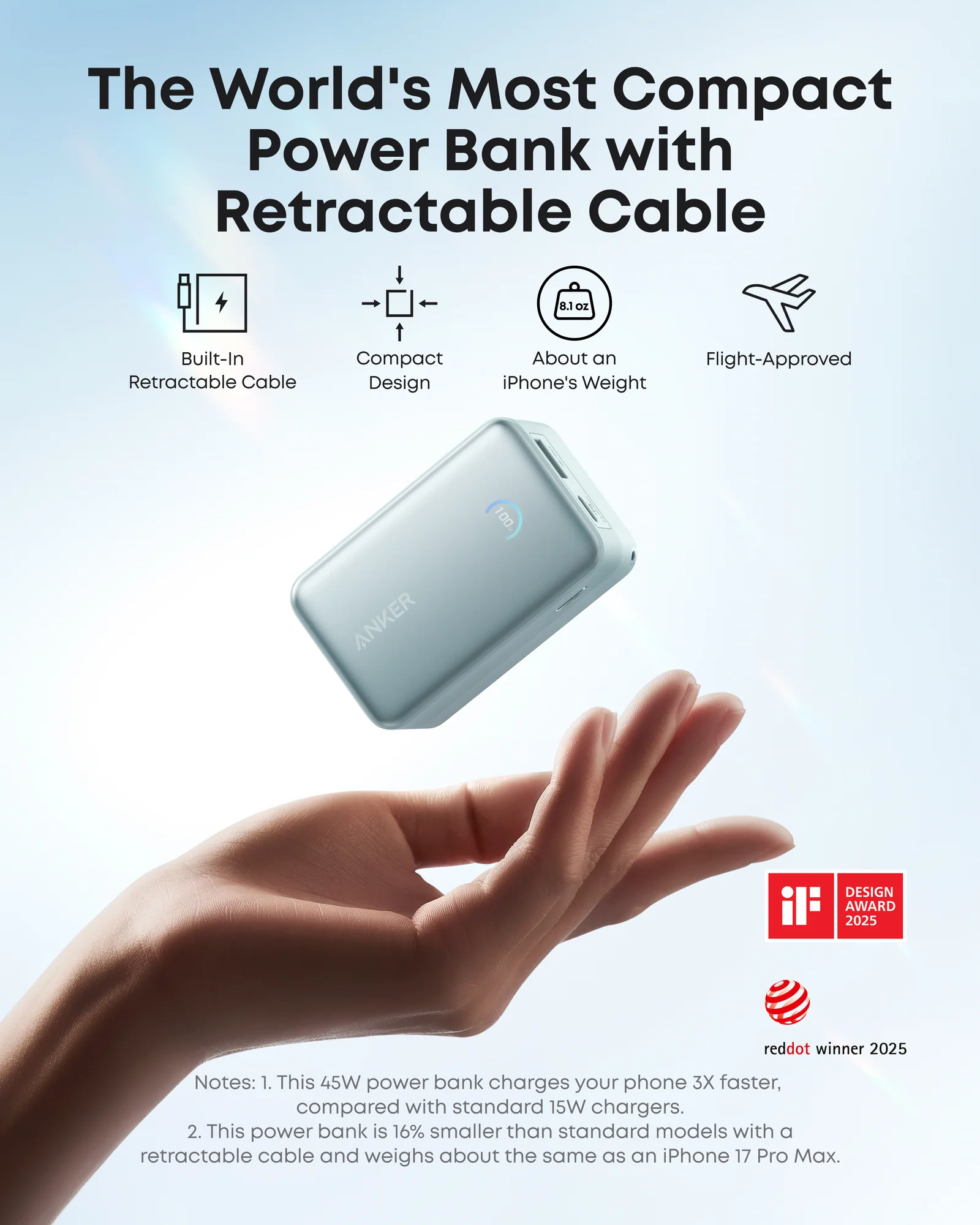 ANKER NANO POWER BANK 10K 45W USB-C CABLE GREEN A1638H61 thumbnail 4