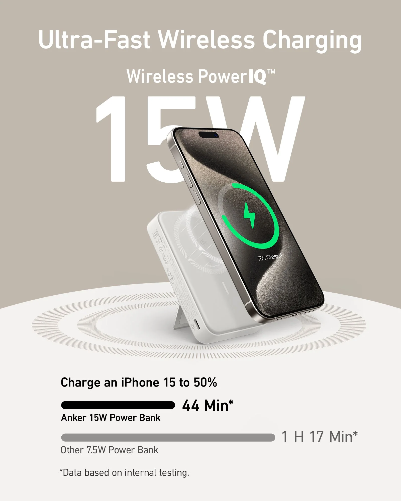 ANKER MAGGO QI2 10000MAH POWER BANK WHITE A1654H21 thumbnail 5