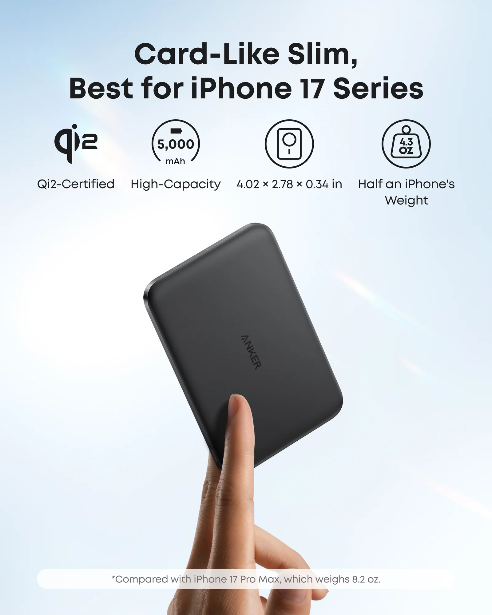 ANKER NANO POWER BANK 5K MAGGO SLIM BLACK A1665H11 thumbnail 4
