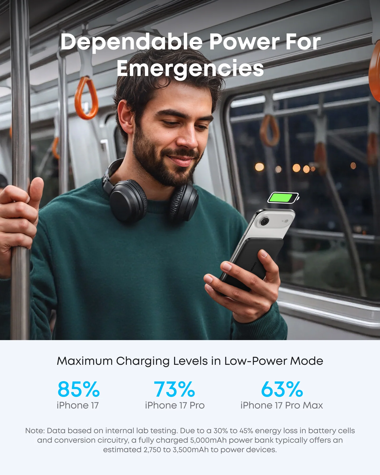 ANKER NANO POWER BANK 5K MAGGO SLIM BLACK A1665H11 thumbnail 7