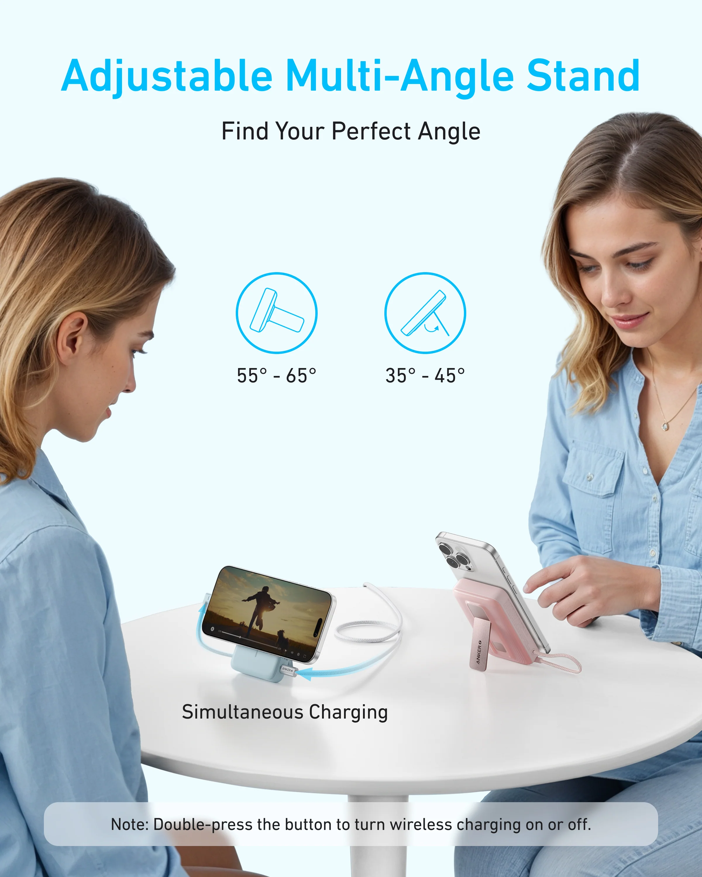 ANKER ZOLO 10K MAGNETIC BUILT IN USB C CABLE POWERBANK WHITE A1685H21 thumbnail 4