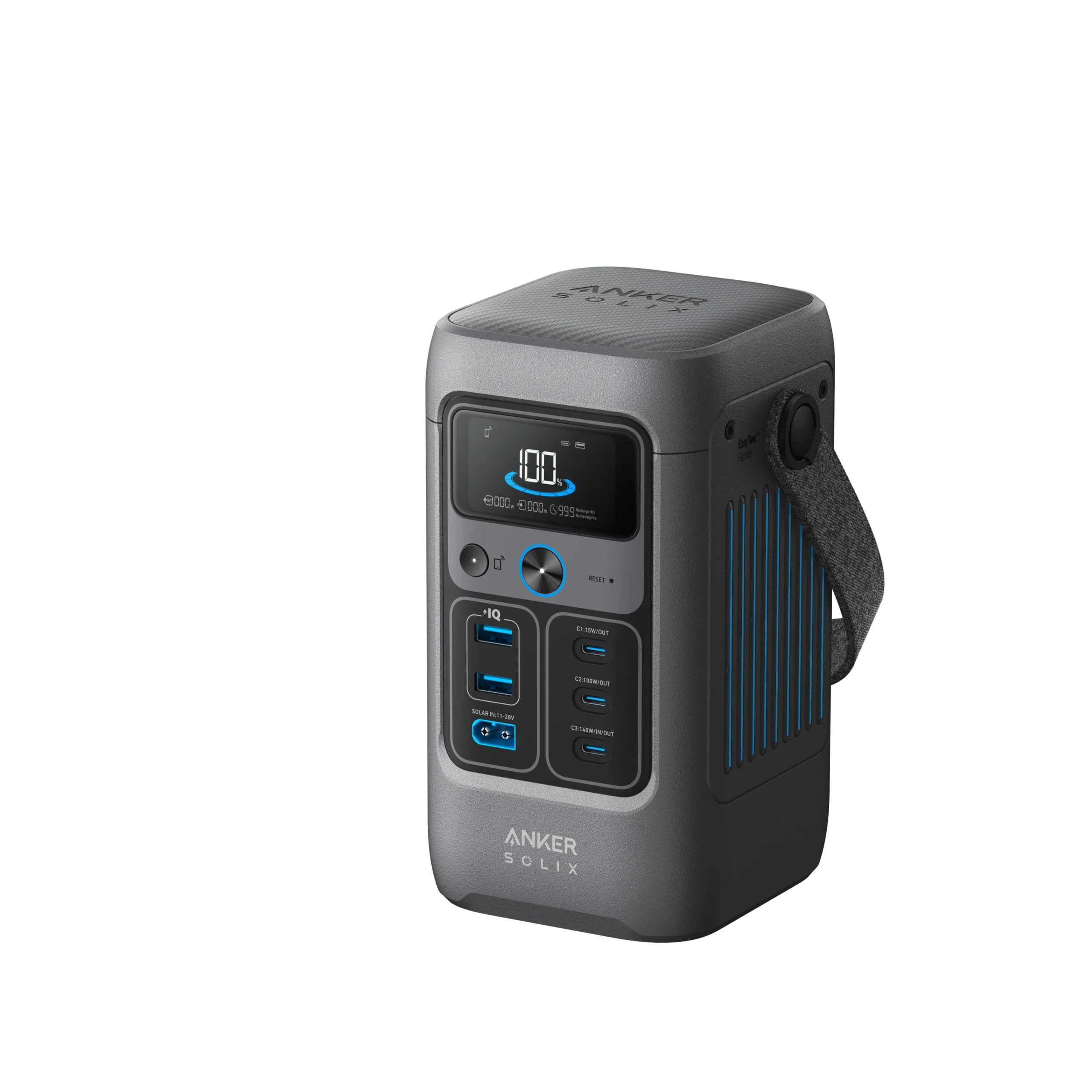 ANKER SOLIX C200 DC PORTABLE POWER STATION 60000MAH 200W GRAY A17270Z1