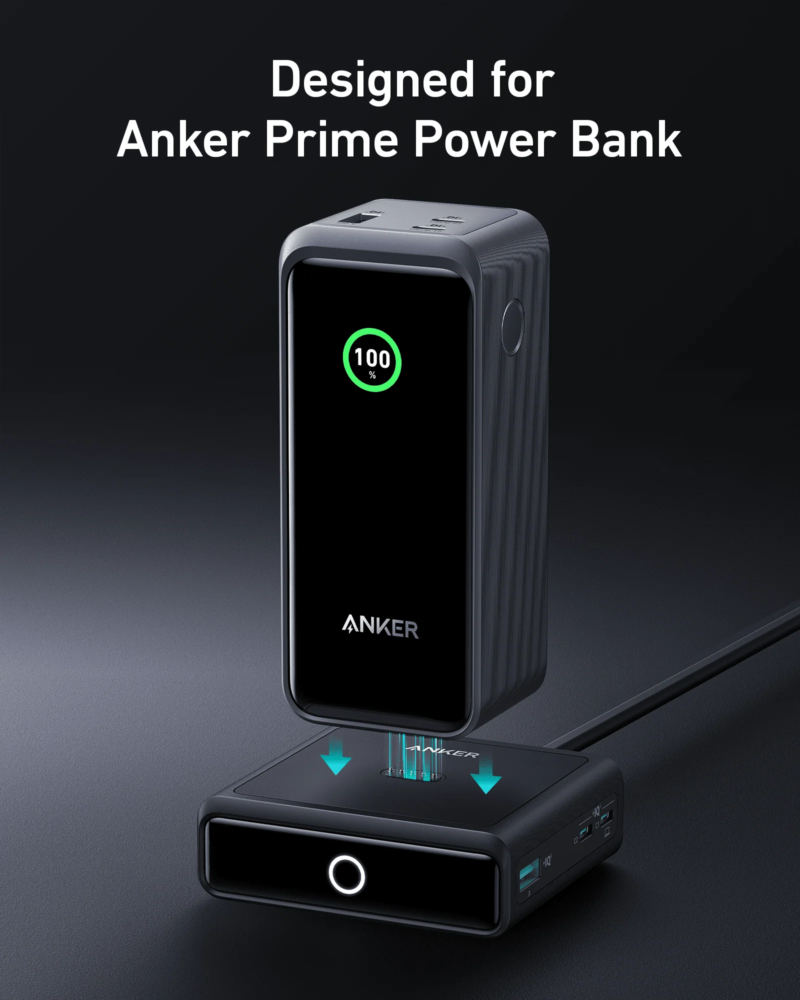 ANKER PRIME 20000MAH POWER BANK 200W A13360B1 WITH 100W CHARGING STAND BLACK A1902211 thumbnail 3