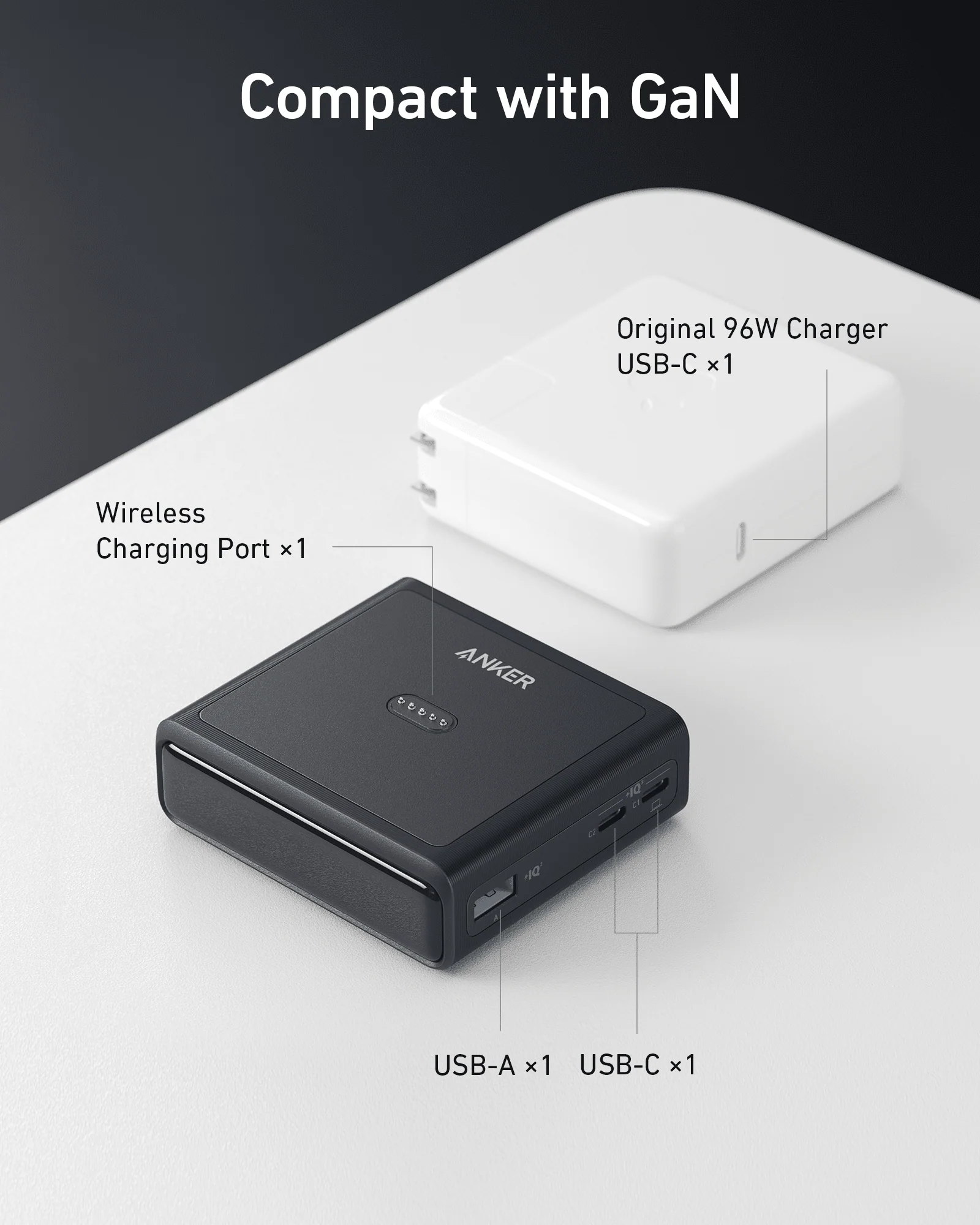 ANKER PRIME 20000MAH POWER BANK 200W A13360B1 WITH 100W CHARGING STAND BLACK A1902211 thumbnail 7