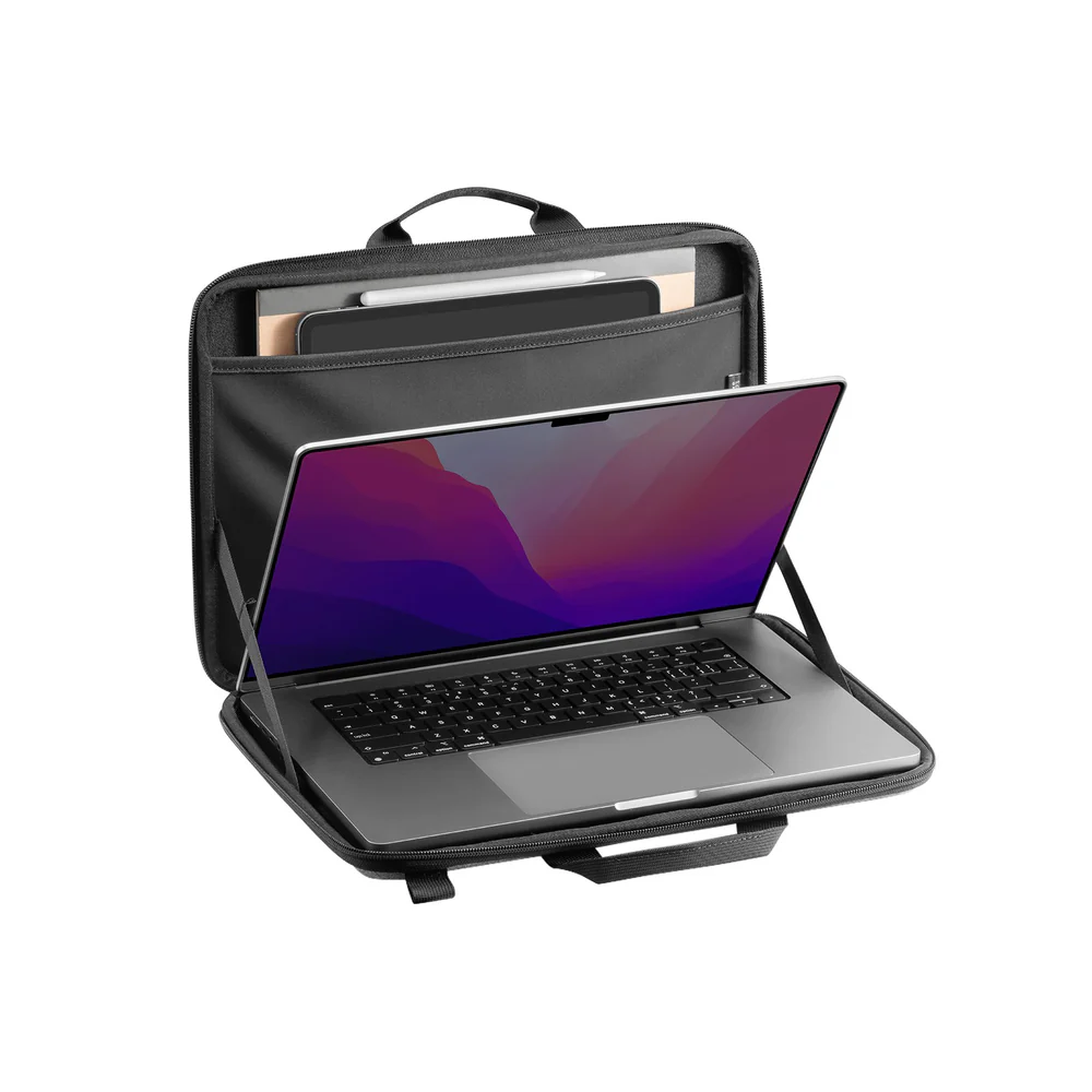 Tomtoc FancyCase A25 Laptop Shoulder Bag – Gray – Stylish and Practical Protection thumbnail 2