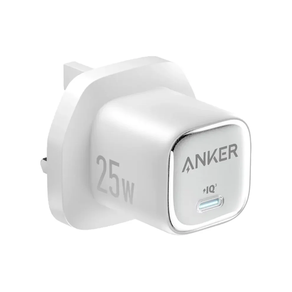 ANKER 25W COMPACT CHARGER WITH USB C TO USB C CABLE WHITE B2656K21
