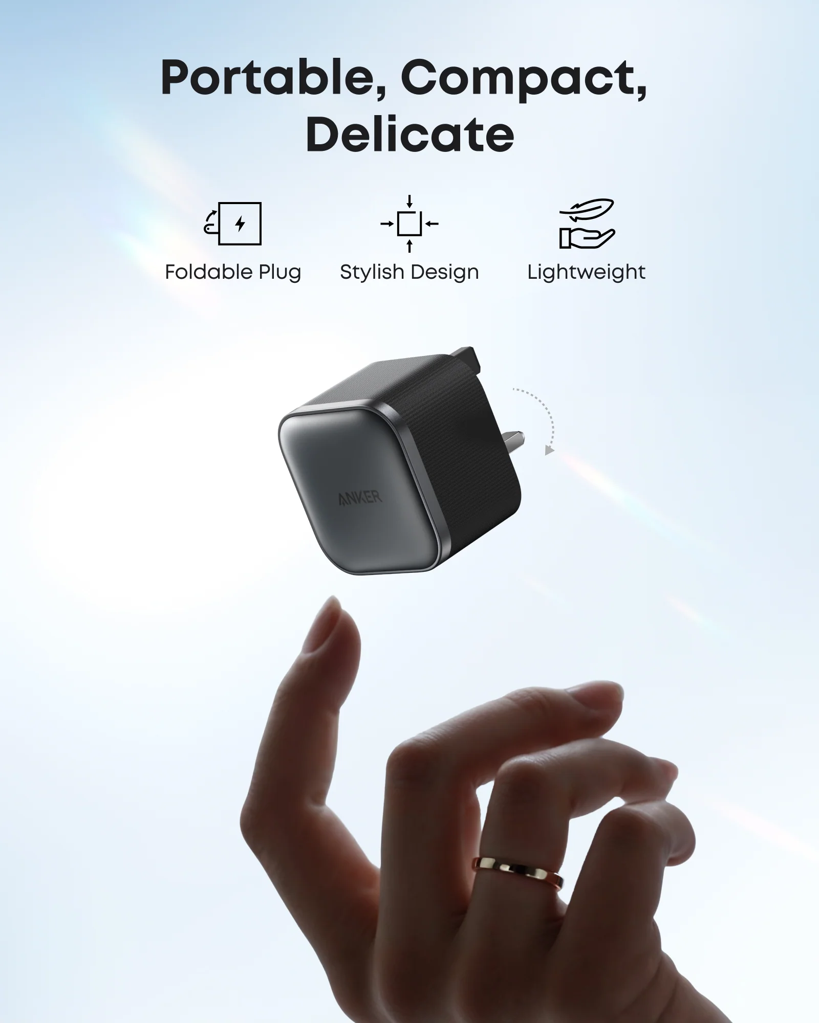 ANKER NANO 45W USB-C CHARGER BLACK A2692K11 thumbnail 2
