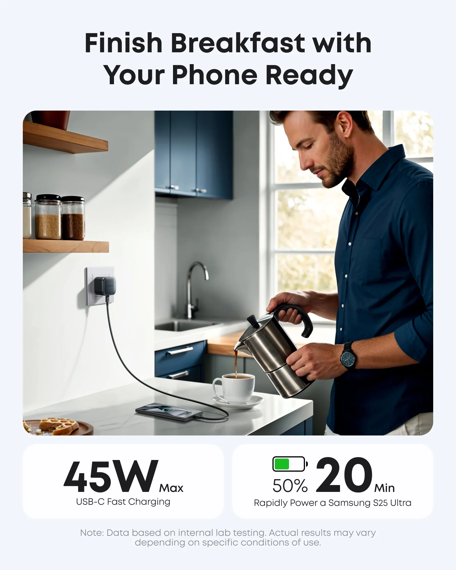 ANKER NANO 45W USB-C CHARGER BLACK A2692K11 thumbnail 5
