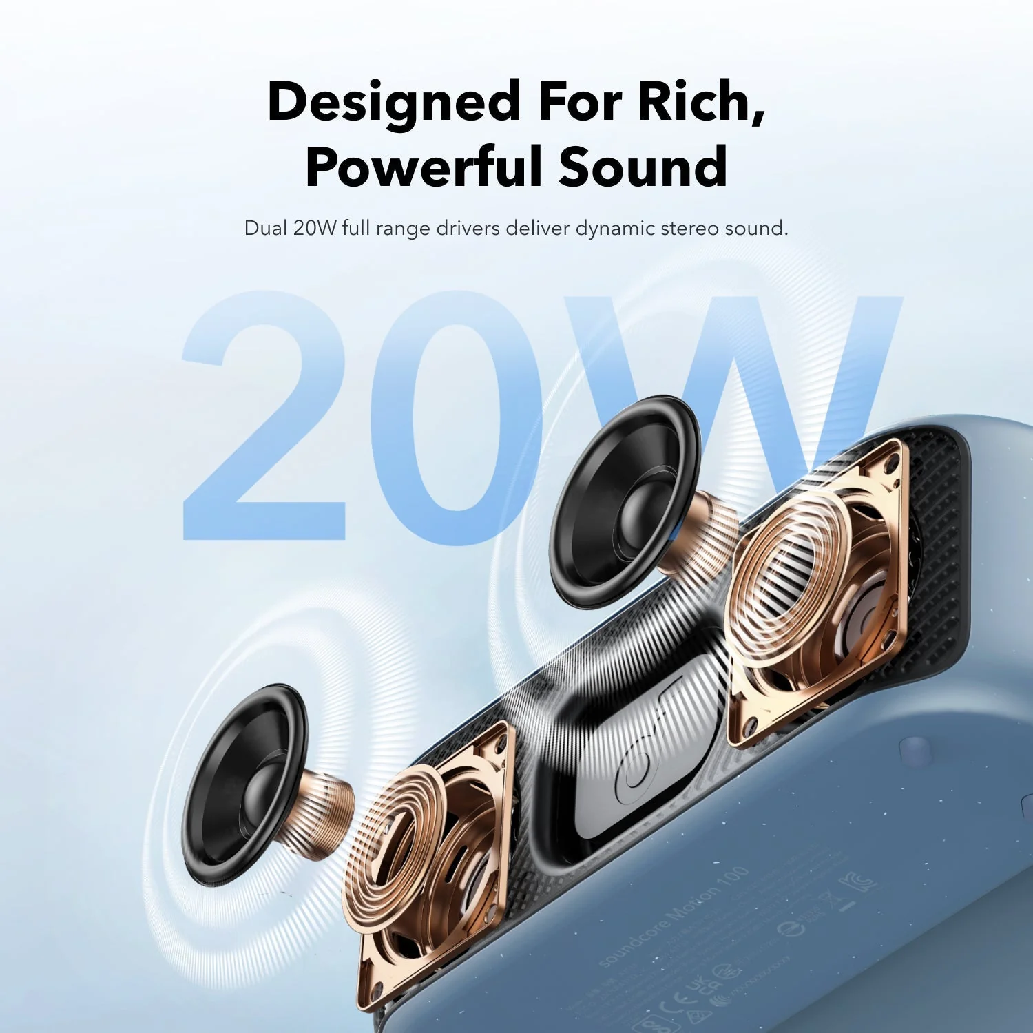 ANKER SOUNDCORE MOTION 100 SPEAKER BLUE A3133031 thumbnail 6