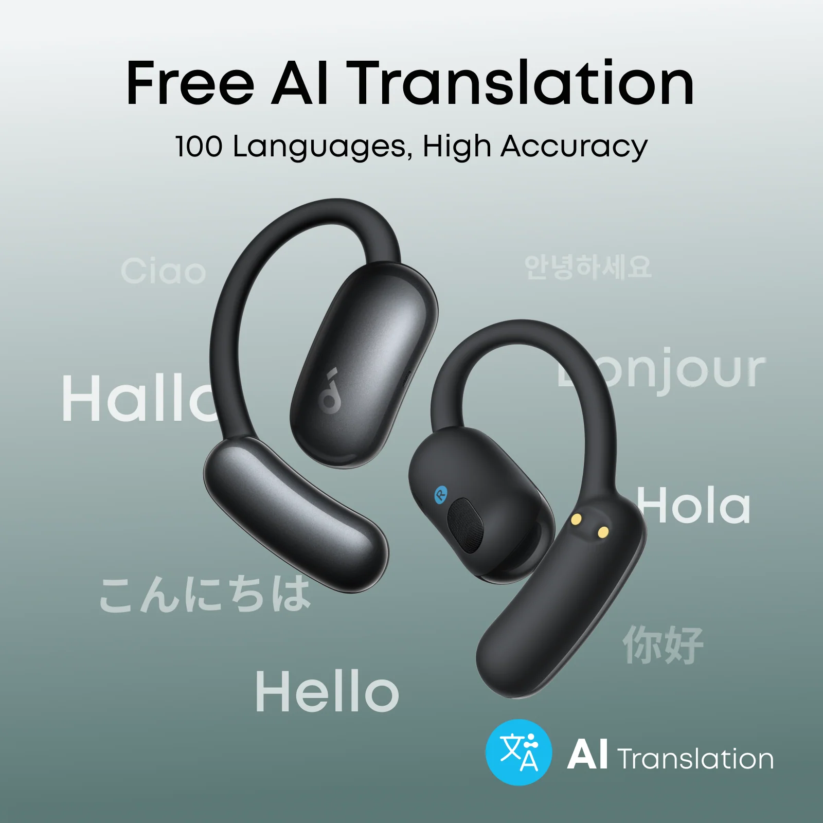 ANKER SOUNDCORE AEROFIT 2 AI ASSISTANT BLACK A3874H12 thumbnail 2