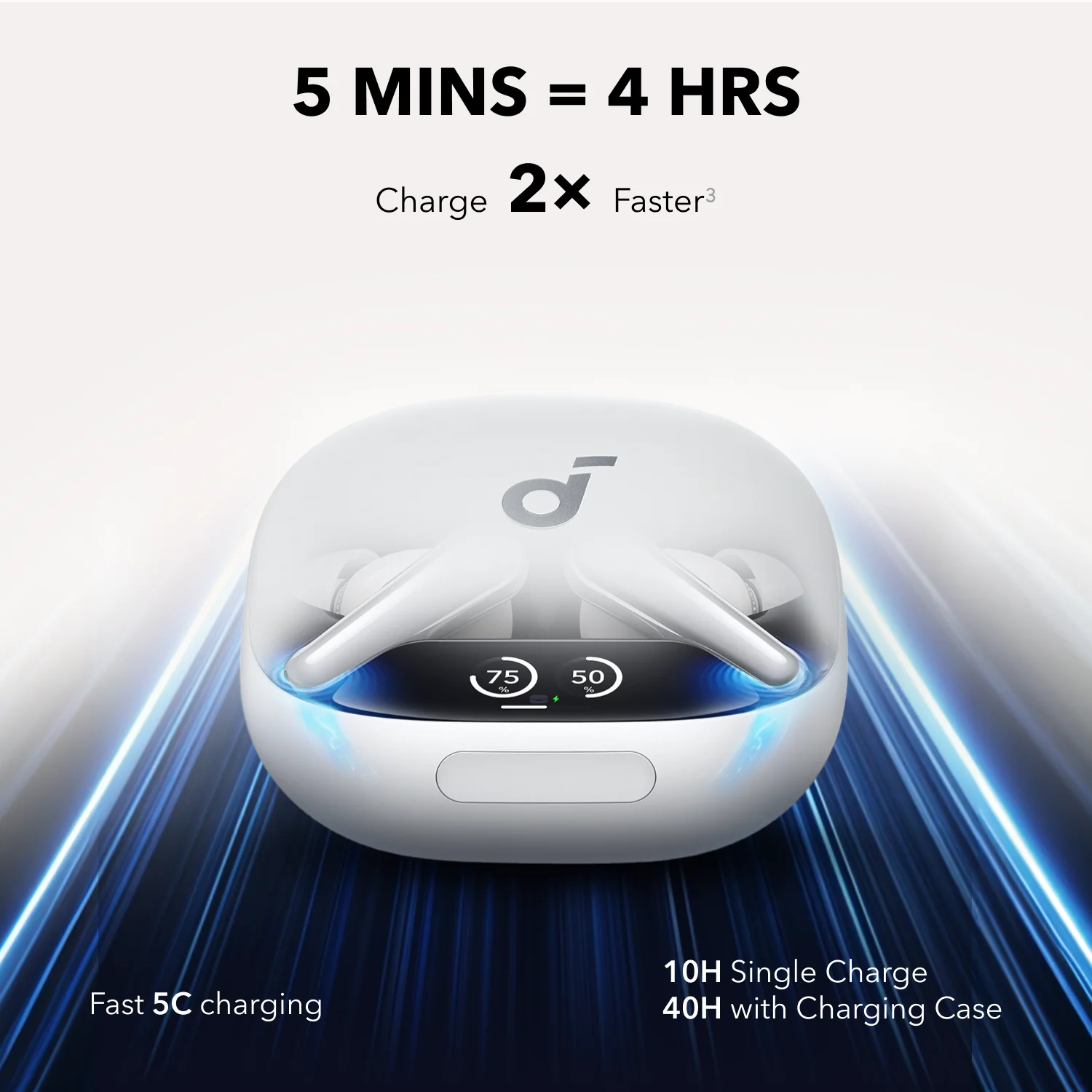 ANKER SOUNDCORE LIBERTY 4 PRO EARBUDS WHITE A3954H21 thumbnail 6