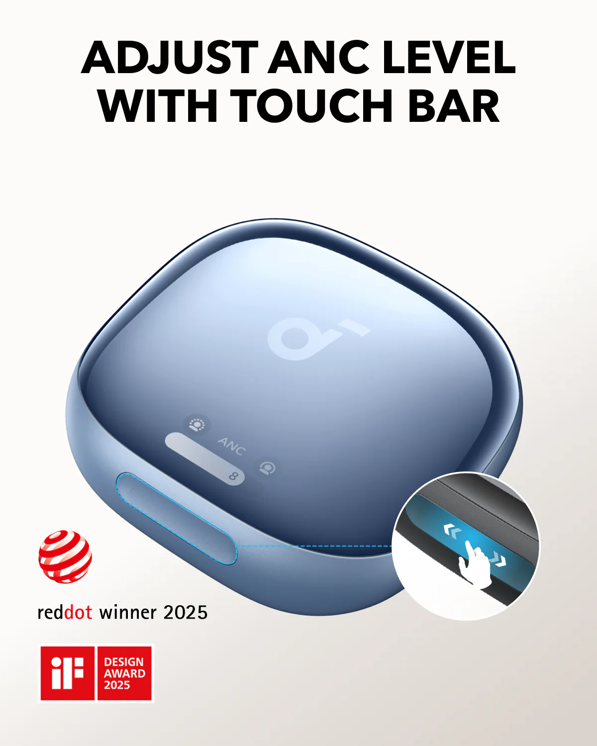 ANKER SOUNDCORE LIBERTY 4 PRO EARBUDS BLUE A3954H31 thumbnail 2