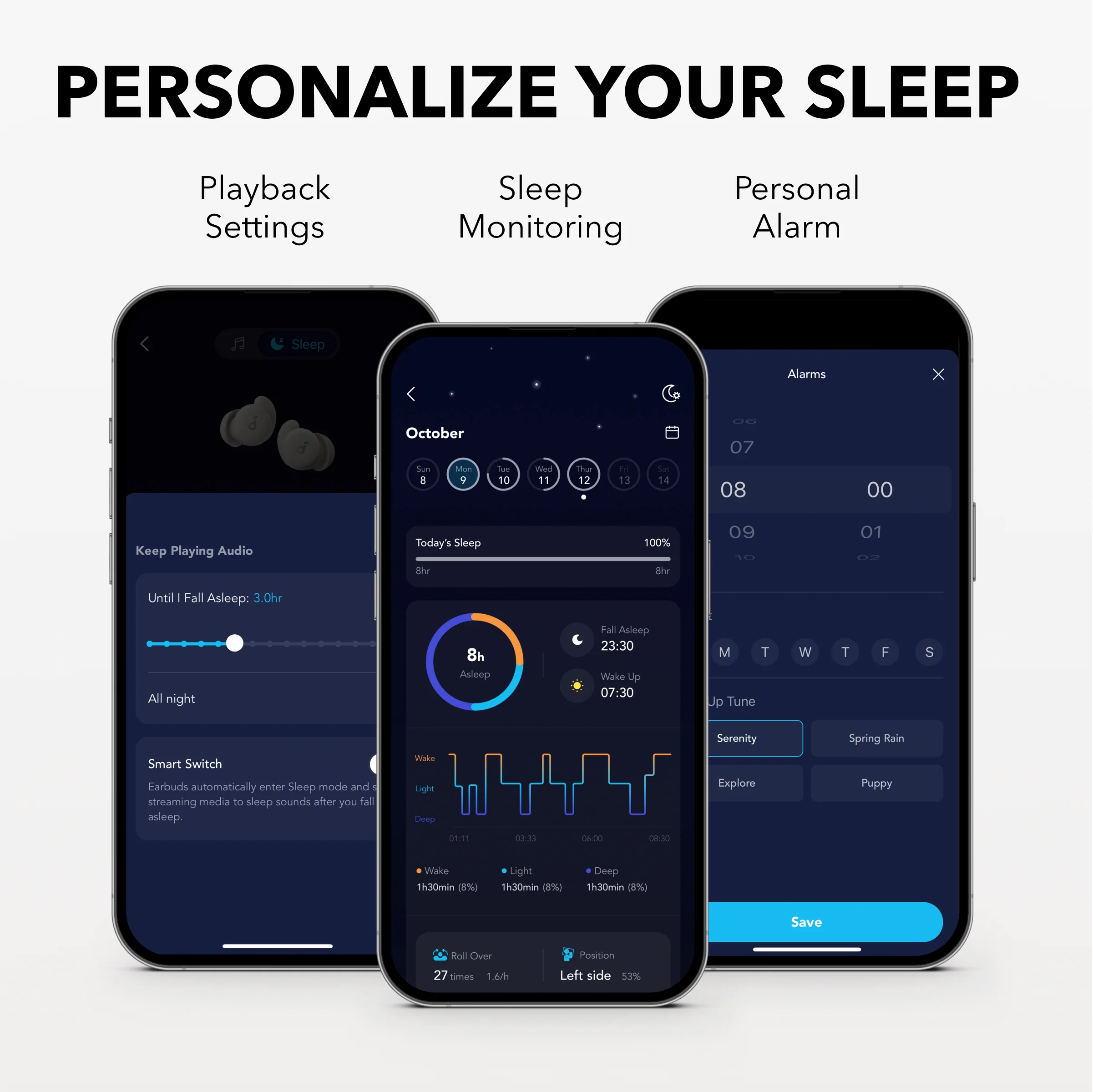 ANKER SOUNDCORE SLEEP A20 BLUETOOTH EARBUDS BEIGE A6611H21 thumbnail 7