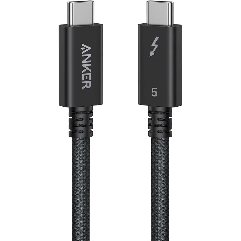 ANKER PRIME THUNDERBOLT 5 CABLE 1.7FT 80GBPS 240W BLACK A84N1011