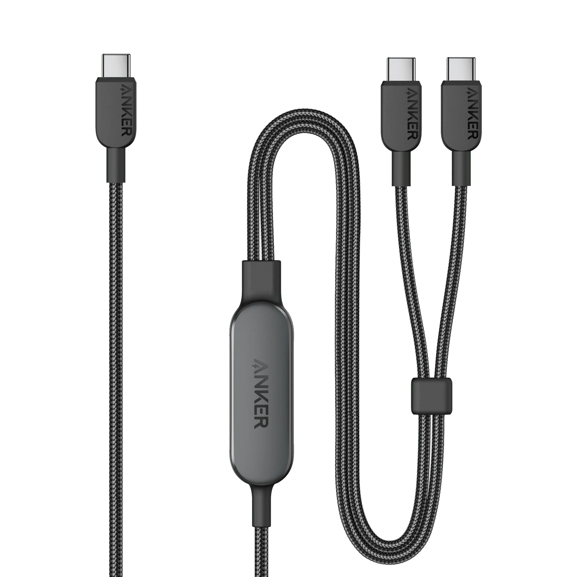 ANKER 2 IN 1 USB C TO USB C 140W 4FT CABLE BLACK A8895H11