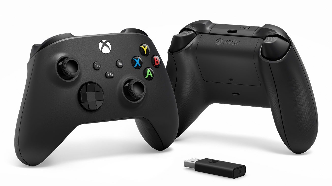 Xbox Controller + Wireless Adapter for Windows Black thumbnail 3