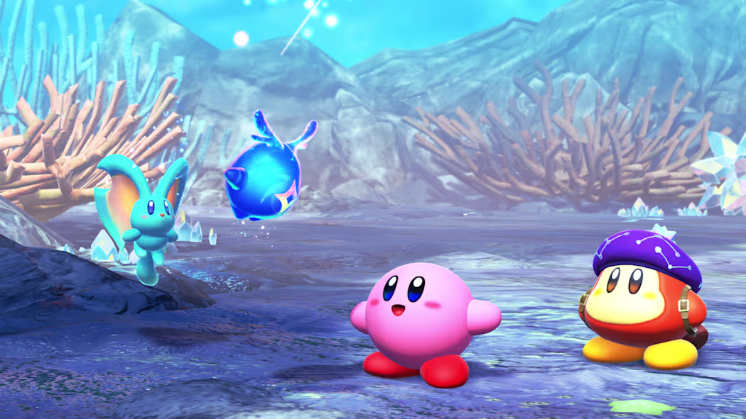 NINTENDO SWITCH 2 KIRBY AND FORGOTTEN LAND + STAR CROSSED WORLD GAME thumbnail 5