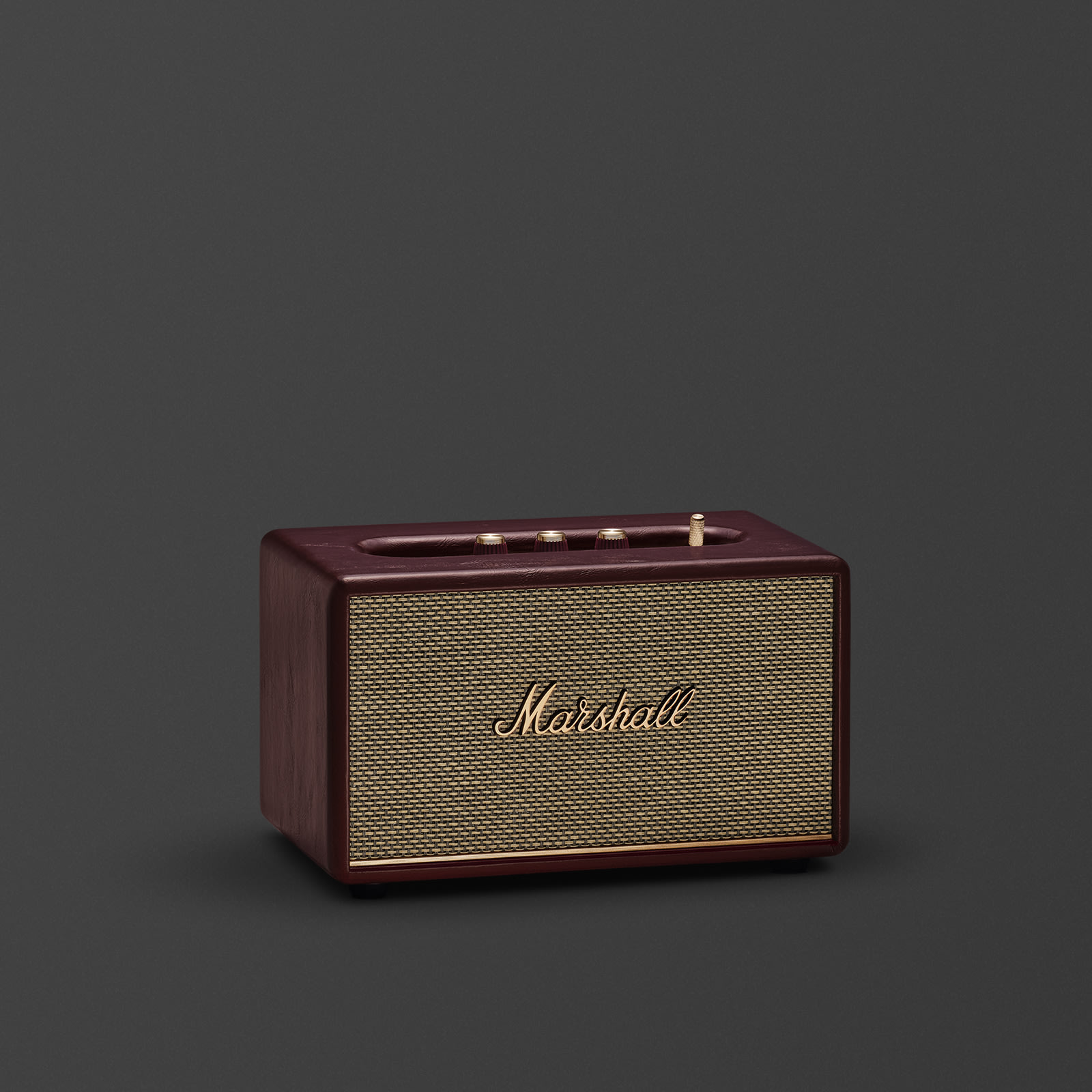 MARSHALL ACTON III PORTABLE BLUETOOTH HOME SPEAKER BURGUNDY thumbnail 4