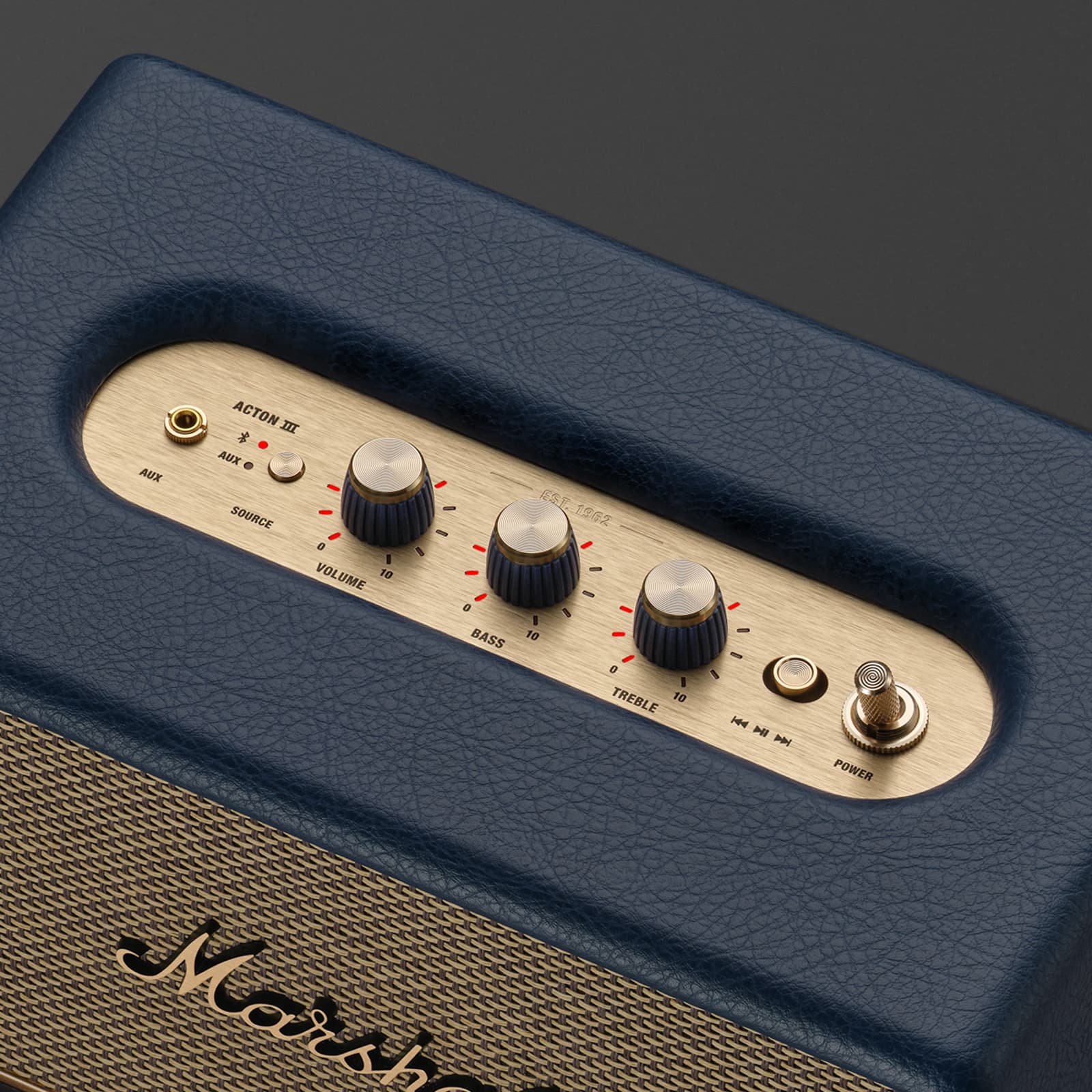 MARSHALL ACTON III HOME BLUETOOTH SPEAKER MIDNIGHT BLUE 1008130 thumbnail 5