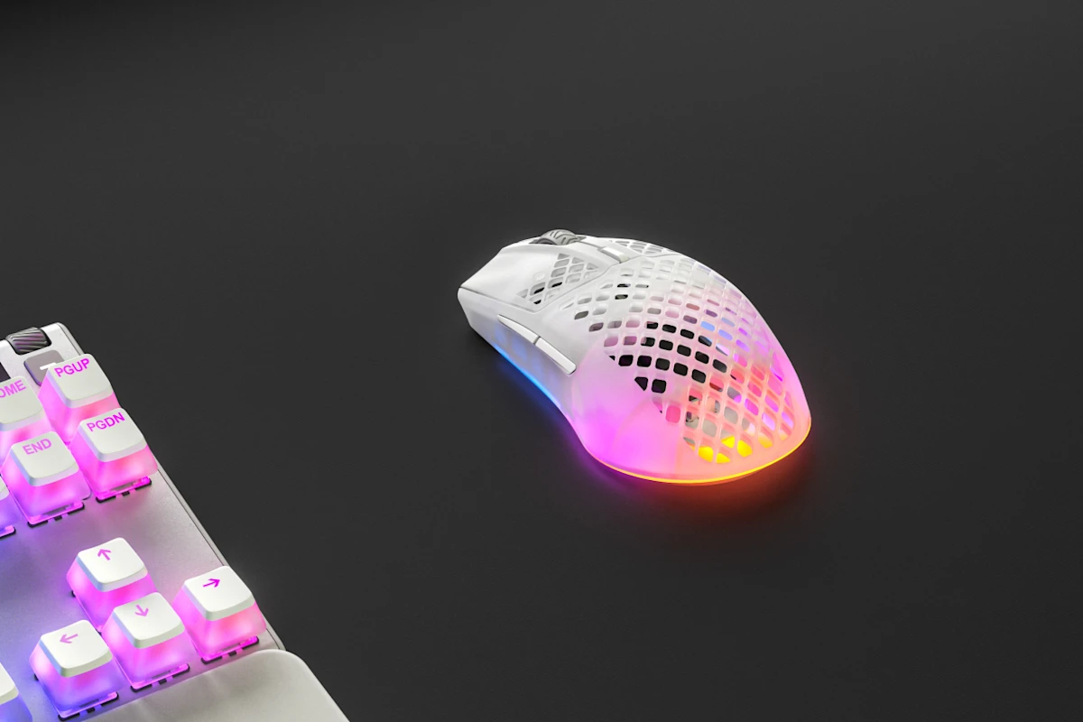STEELSERIES AEROX 3 WIRELESS MOUSE GHOST 62610 thumbnail 3