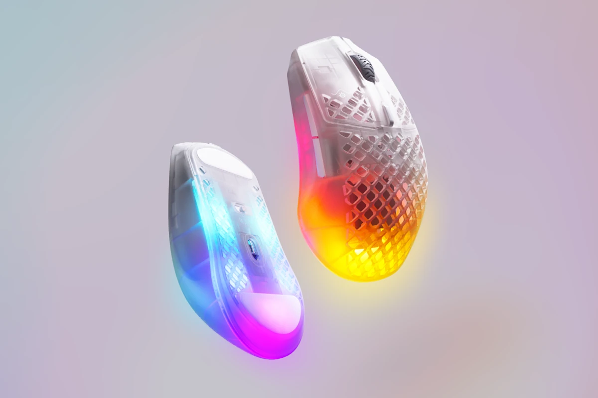 STEELSERIES AEROX 3 WIRELESS MOUSE GHOST 62610 thumbnail 2