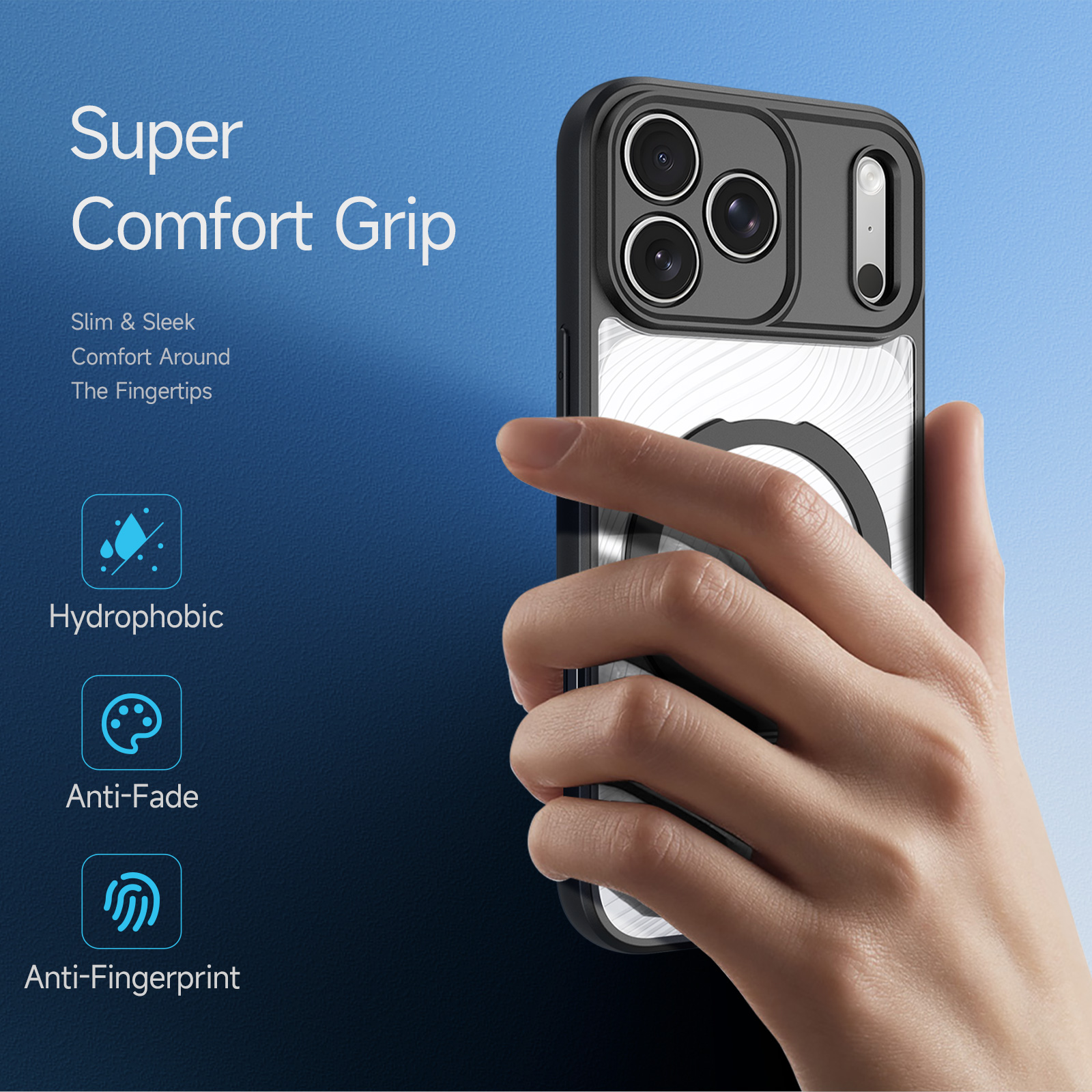 DUX DUCIS IPHONE 17 PRO MAX AIMO MAG CASE WITH MAGNETIC STAND BLACK AIMO-0381 thumbnail 5