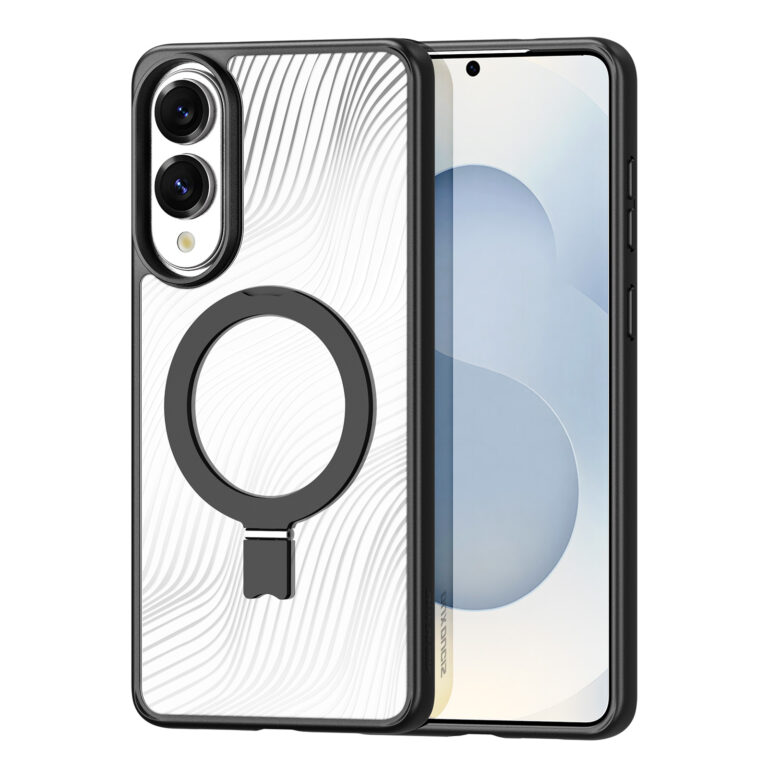 DUXDUCIS SAMSUNG S25 EDGE WITH MAGNETIC STAND AIMO MAG CASE BLACK AIMO-0323