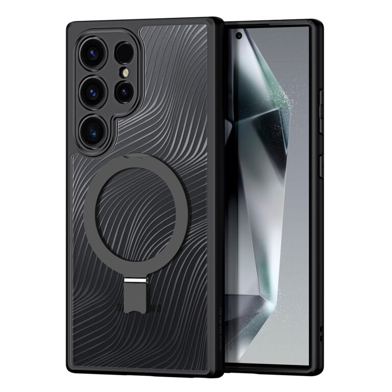 DUXDUCIS SAMSUNG S24 ULTRA WITH MAGNETIC STAND AIMO MAG CASE BLACK AIMO-0188