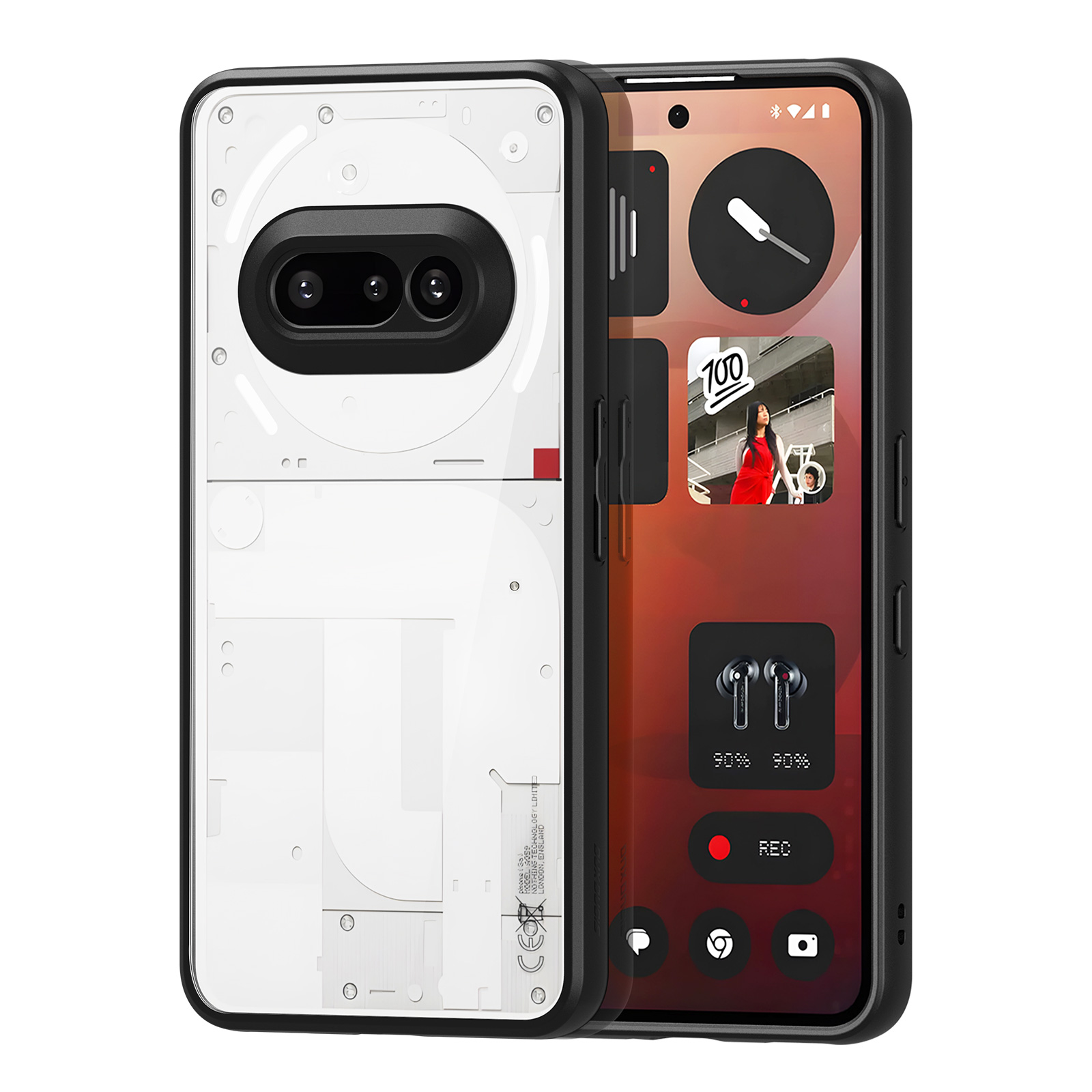 DUXDUCIS NOTHING PHONE 3A AIMO CASE BLACK AIMO-0327