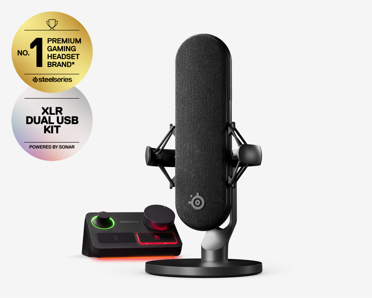 SteelSeries Alias Pro XLR Microphone - Black 61595, Studio-Grade Sound