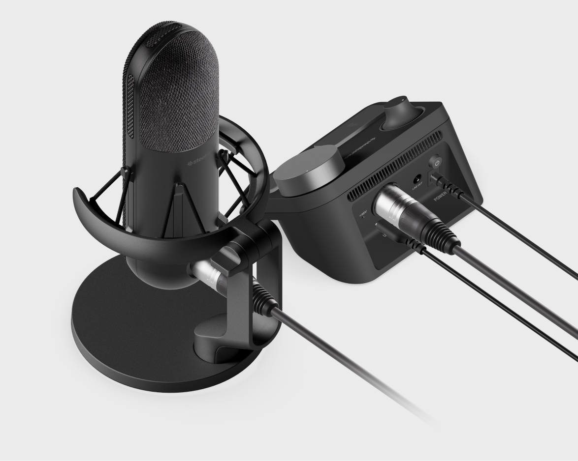 SteelSeries Alias Pro XLR Microphone - Black 61595, Studio-Grade Sound thumbnail 3
