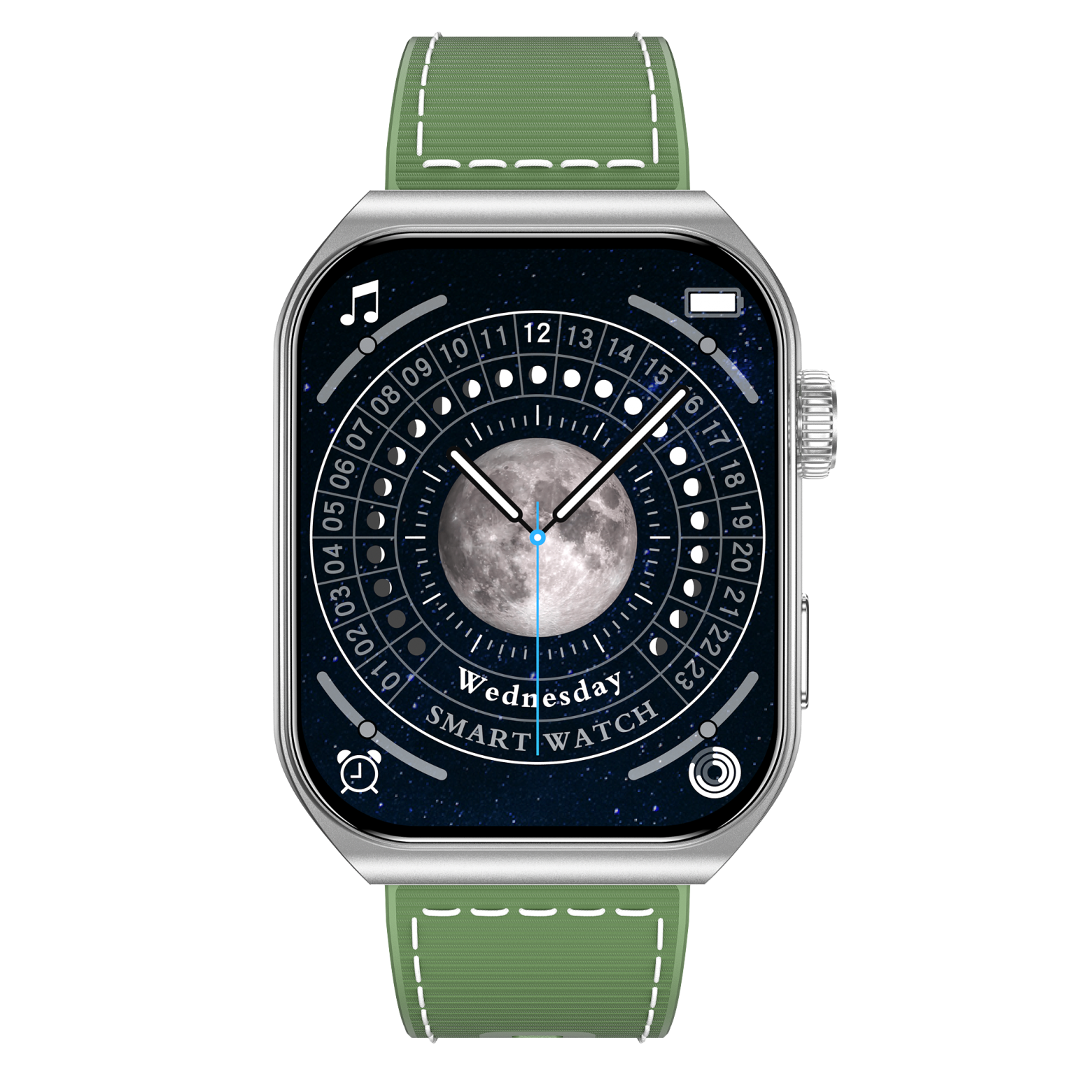 SWISS MILITARY ALPS 3 GREEN WATCH WITH SILICON STRAP SM-WAT-ALPS3-SLF-GRNSST thumbnail 2