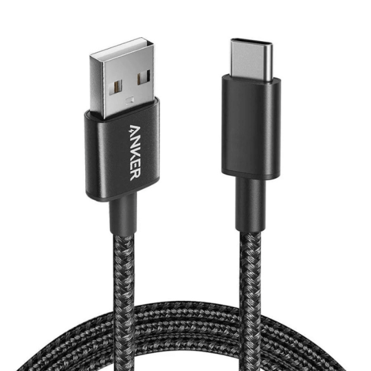 ANKER NYLON USB-A TO USB-C CABLE 6FT BRAIDED A8173H11