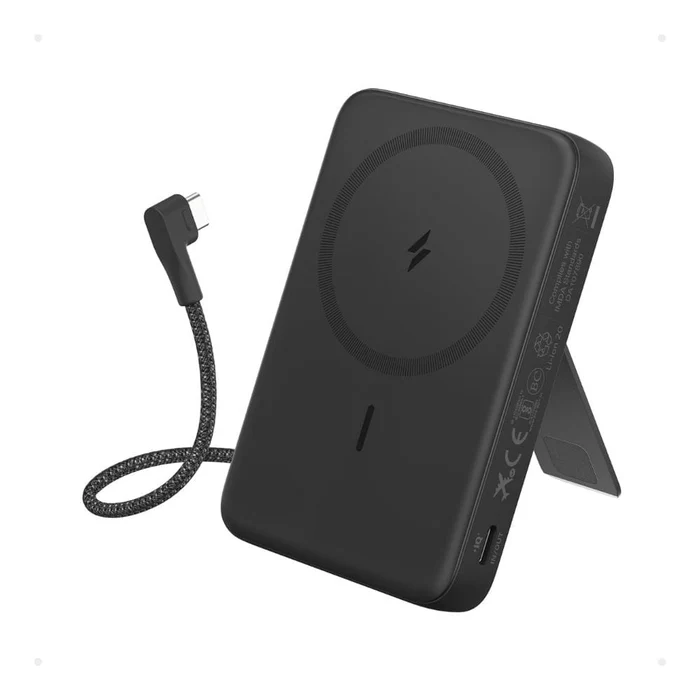 ANKER ZOLO 10K MAGNETIC BUILT IN USB C CABLE POWERBANK BLACK A1685H11