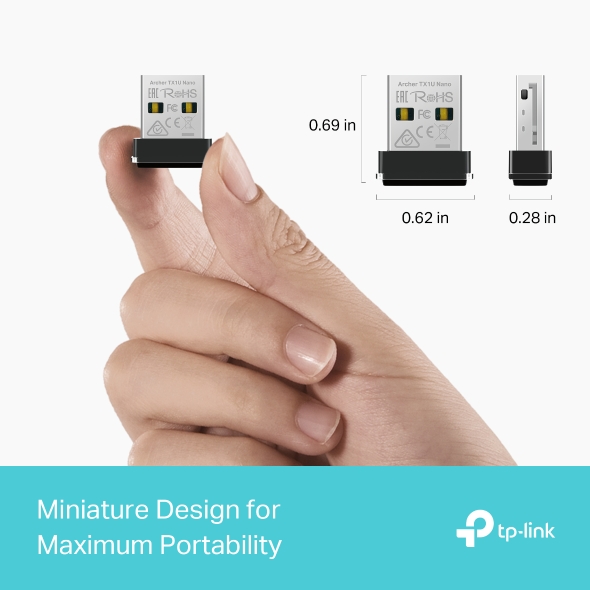 TP-LINK AX300 NANO WI-FI 6 WIRELESS USB ADAPTER ARCHER TX1U NANO thumbnail 6