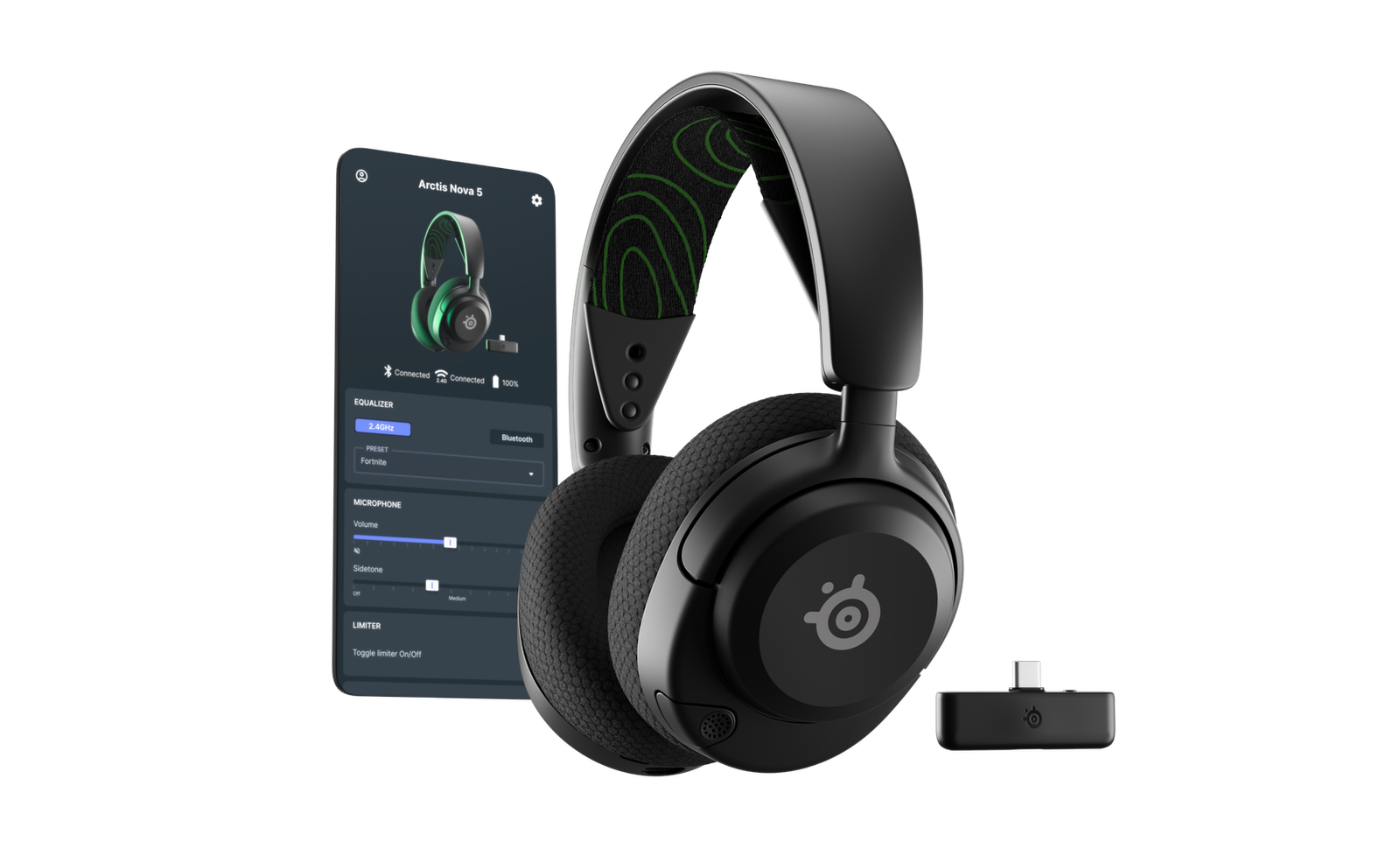 SteelSeries Arctis Nova 5X Wireless Multi-System Gaming Headset - Black 61676