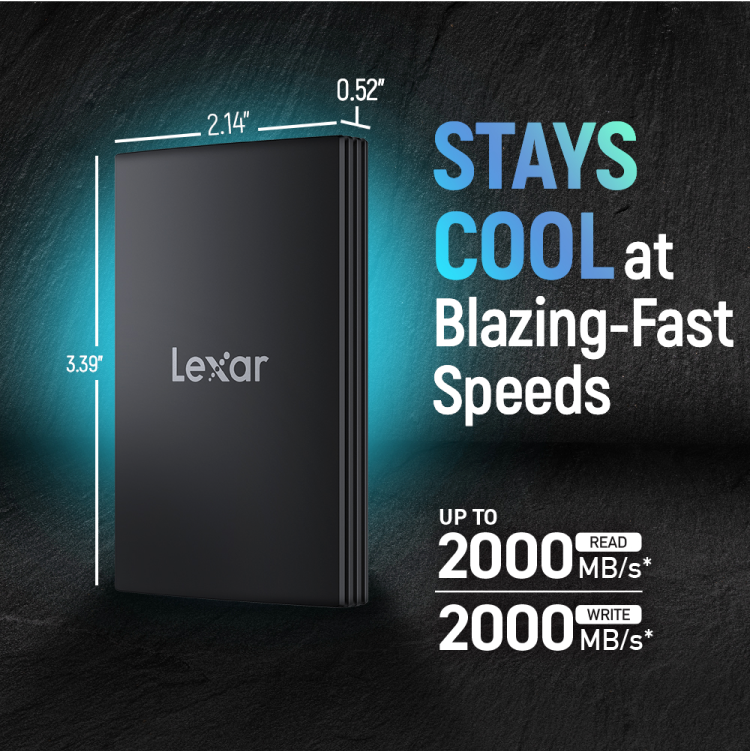 LEXAR ARMOR 700 PORTABLE SSD 4TB USB 3.2 GEN 2X2 UP TO 2000MBS-2000MBS LAR700X004T-RNBNG thumbnail 2