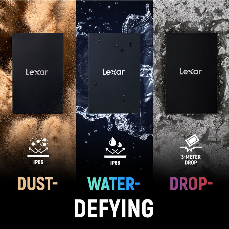 LEXAR ARMOR 700 PORTABLE SSD 4TB USB 3.2 GEN 2X2 UP TO 2000MBS-2000MBS LAR700X004T-RNBNG thumbnail 4