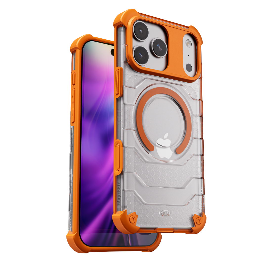 BLUPEBBLE IPHONE 17 PRO ARMORCORE CASE WITH MAGSAFE ORANGE BP-IPARMC17PRO-OR
