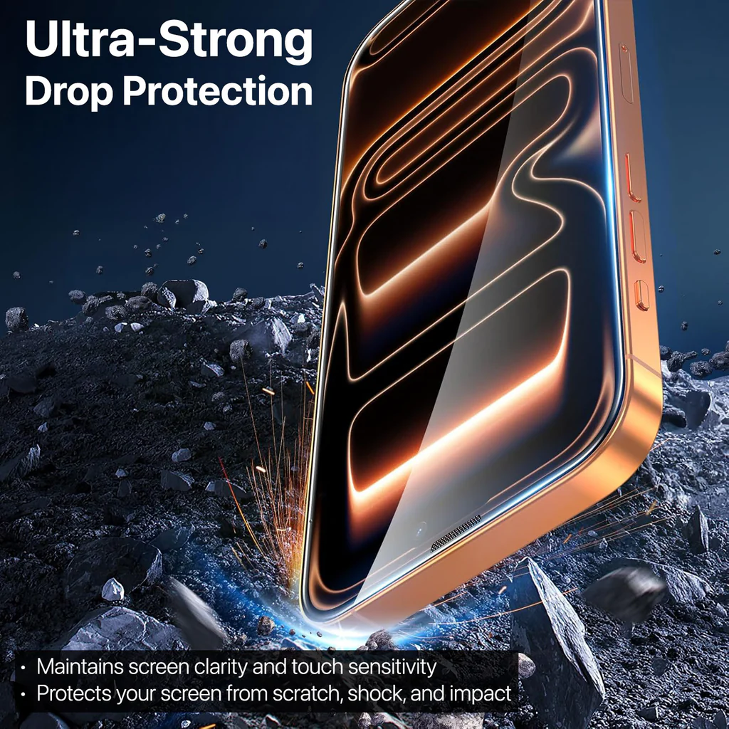 BAIKO IPHONE 17 PRO GLASS SCREEN PROTECTOR CLEAR thumbnail 4