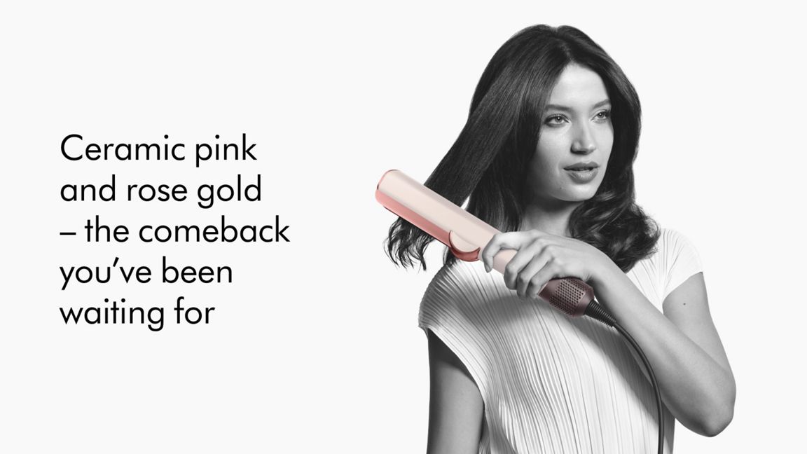 DYSON AIRSTRAIT HAIR STRAIGHTENER CERAMIC PINK-ROSE GOLD HT01 thumbnail 2
