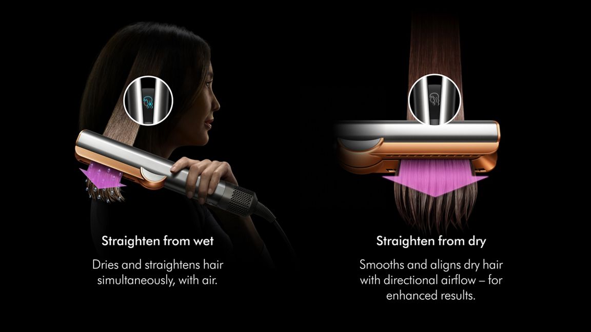 DYSON AIRSTRAIT HAIR STRAIGHTENER CERAMIC PINK-ROSE GOLD HT01 thumbnail 3